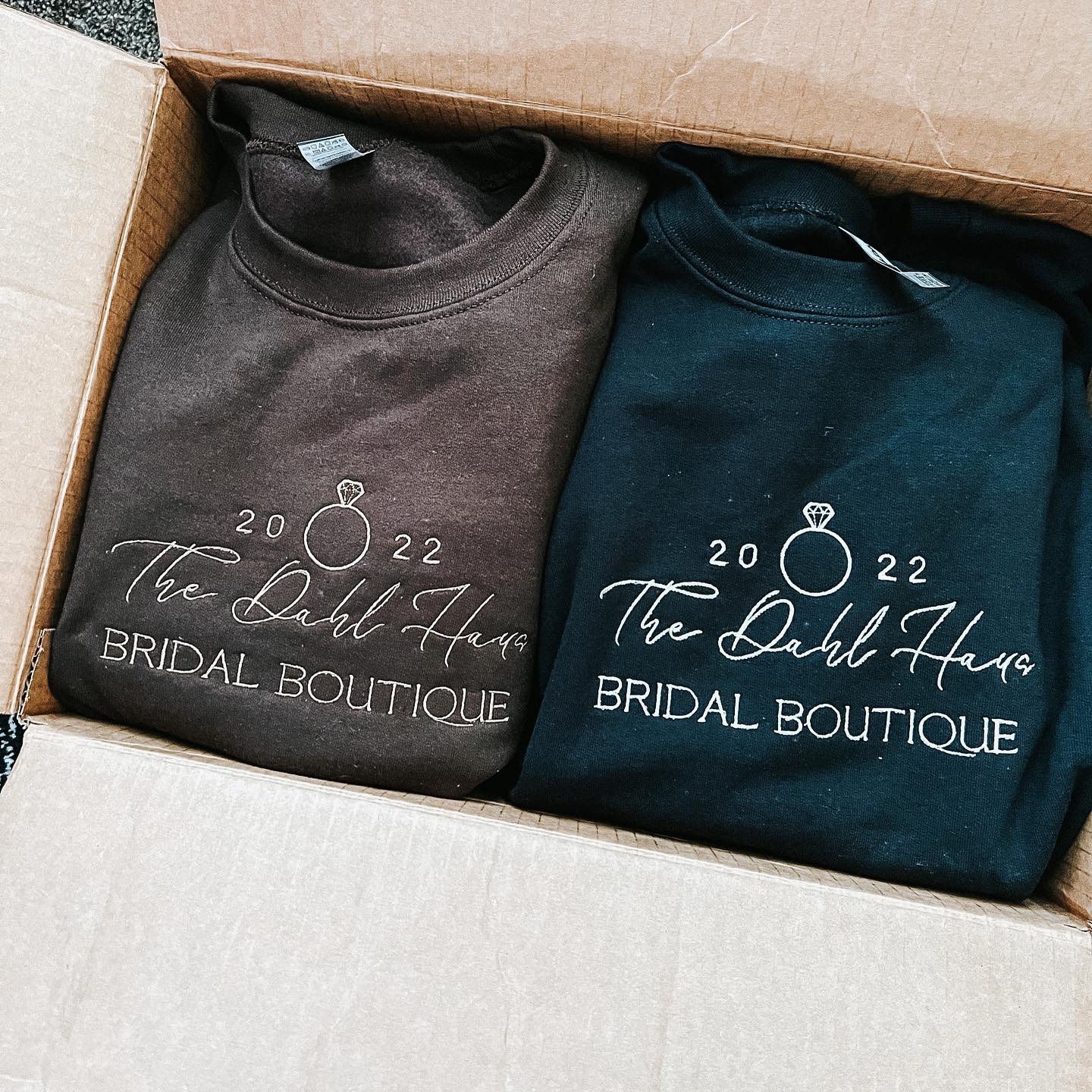 the dahl house embroidered custom designed sweatshirts
